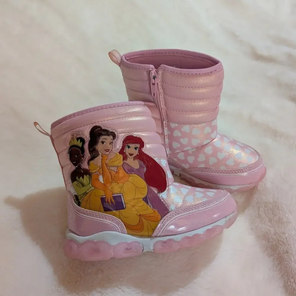 Disney Princess | Light Up Winter Snow Boots | Girls Size 9